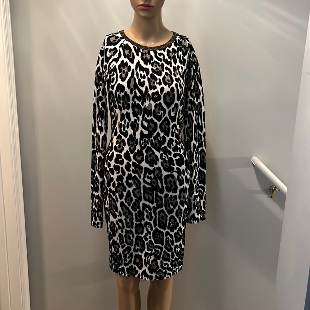 NWT Leopard Knit Dress
